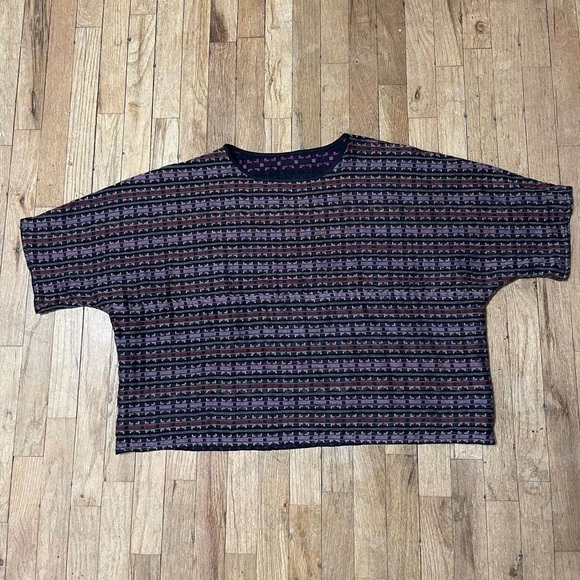 Ace & jig set calico Mardi Gras rara midi skirt and shirt small medium reverse! - Picture 2 of 11